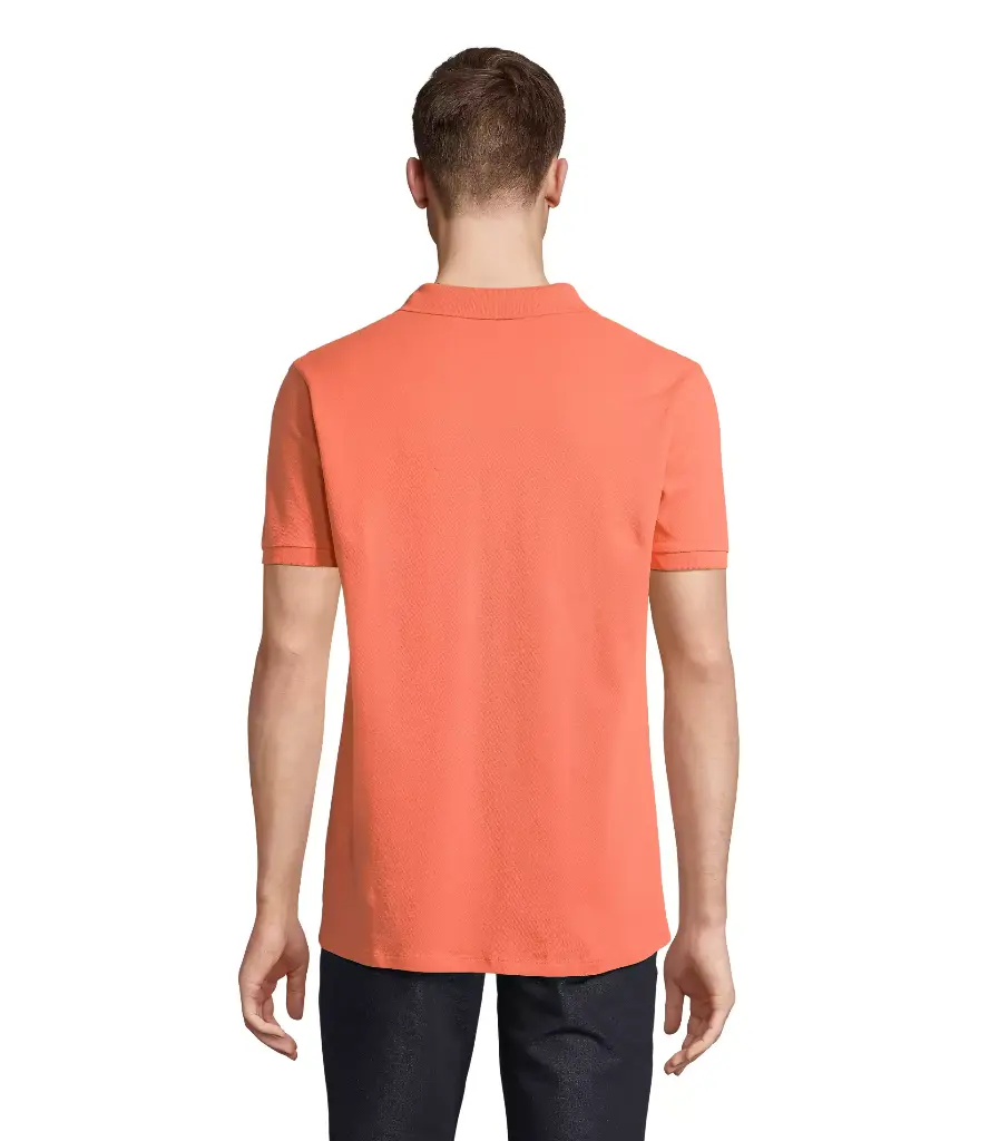 Męska koszulka polo z bawełny organicznej - Pop Orange