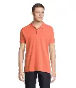 Męska koszulka polo z bawełny organicznej - Pop Orange