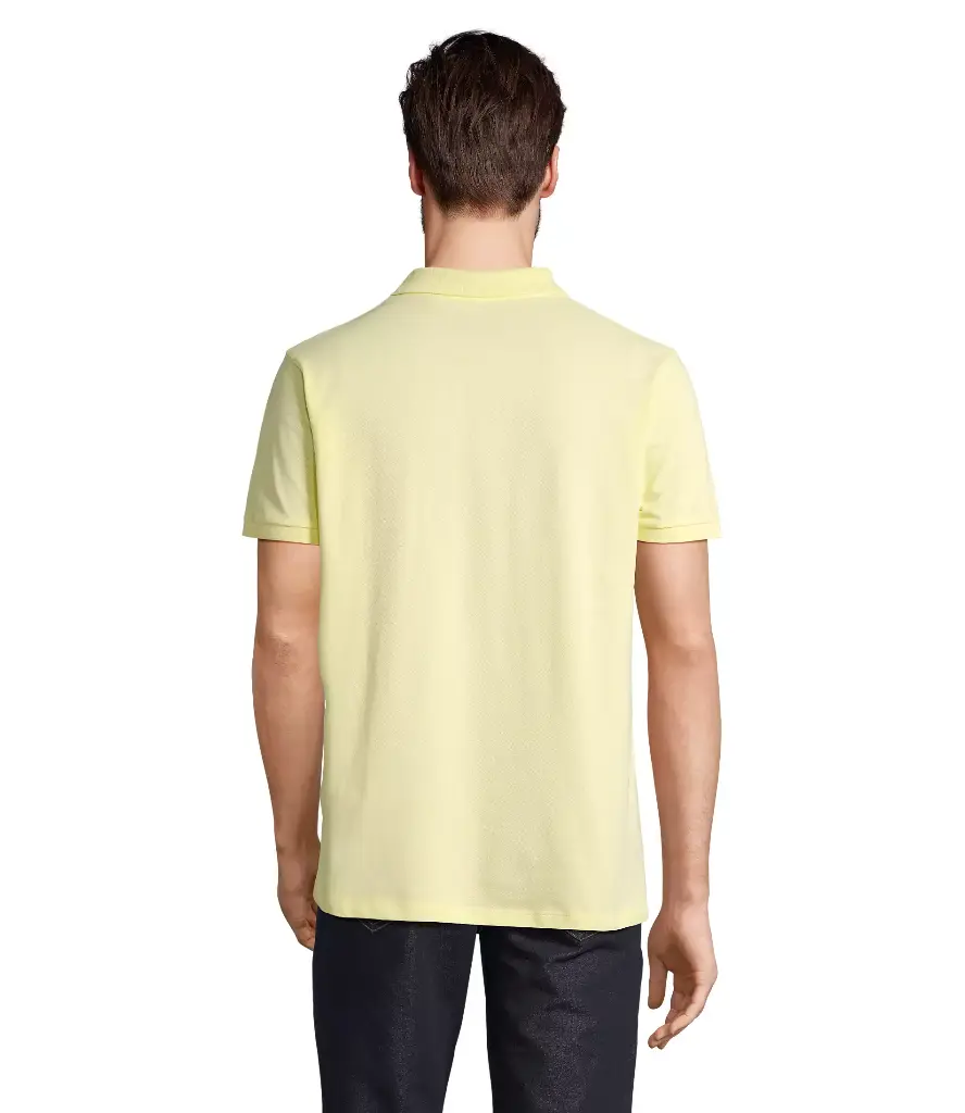 Męska koszulka polo z bawełny organicznej - Light Yellow