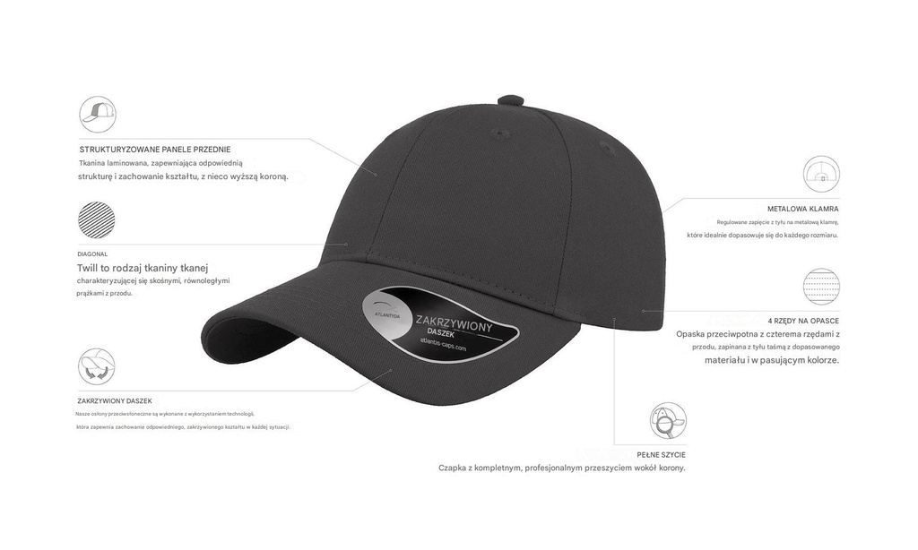 Czapka Hit - Dark Grey