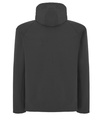 Miękka męska kurtka softshell z kapturem – Czarna