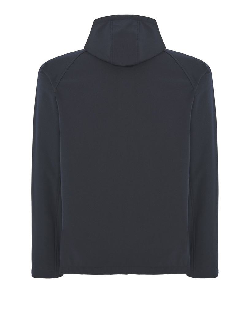Miękka męska kurtka softshell z kapturem – Navy