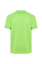 Męski T-shirt Sportowy Slim z Raglanowymi Rękawami - Lime Fluor