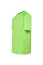 Męski T-shirt Sportowy Slim z Raglanowymi Rękawami - Lime Fluor