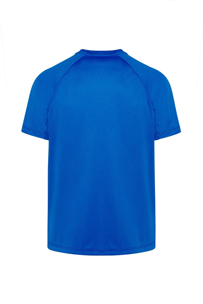 Męski T-shirt Sportowy Slim z Raglanowymi Rękawami - Royal Blue