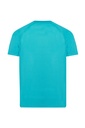 Męski T-shirt Sportowy Slim z Raglanowymi Rękawami - Turquoise