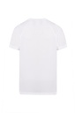 Męski T-shirt Sportowy Slim z Raglanowymi Rękawami - White