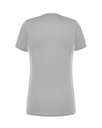 Damski t-shirt sportowy slim, krótki rękaw - Silver