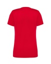 Damski t-shirt sportowy slim, krótki rękaw - Red