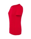 Damski t-shirt sportowy slim, krótki rękaw - Red
