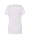 Damski t-shirt sportowy slim, krótki rękaw - White