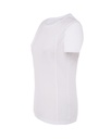 Damski t-shirt sportowy slim, krótki rękaw - White