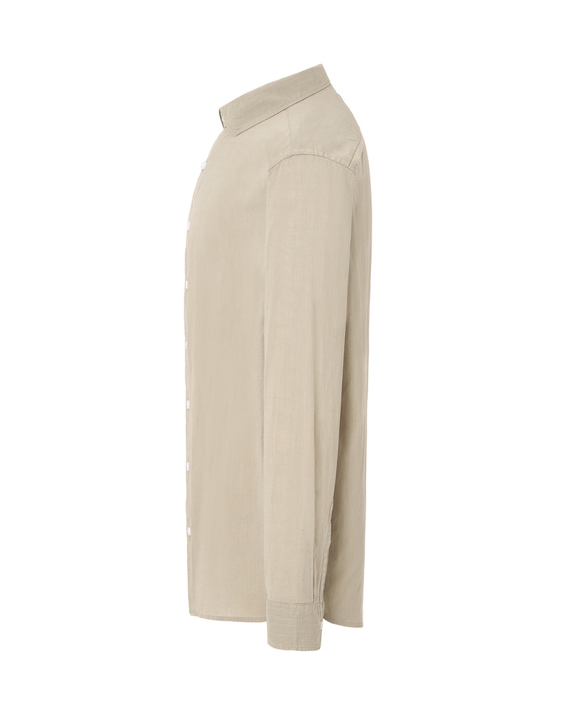 Koszula bawełniana z długim rękawem - Brown