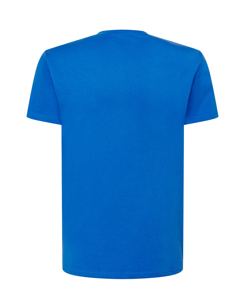T-shirt slim z dekoltem V, krótki rękaw - Royal Blue