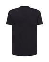 T-shirt slim z dekoltem V, krótki rękaw - Black