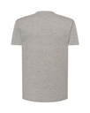T-shirt slim z dekoltem V, krótki rękaw - Grey Melange
