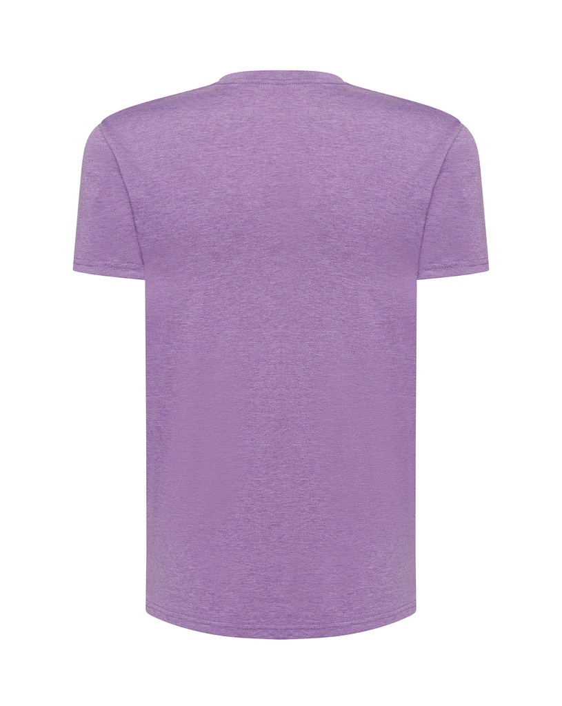 T-shirt slim z dekoltem V, krótki rękaw - Lavender Heather
