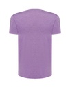 T-shirt slim z dekoltem V, krótki rękaw - Lavender Heather