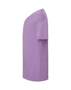 T-shirt slim z dekoltem V, krótki rękaw - Lavender Heather