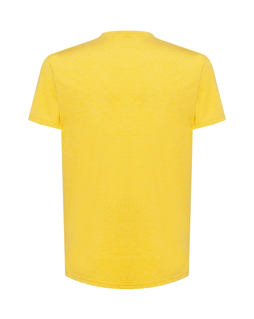 T-shirt slim z dekoltem V, krótki rękaw - Mustard Heather