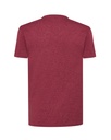 T-shirt slim z dekoltem V, krótki rękaw - Burgundy Heather