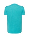 T-shirt slim z dekoltem V, krótki rękaw - Turquoise Heather