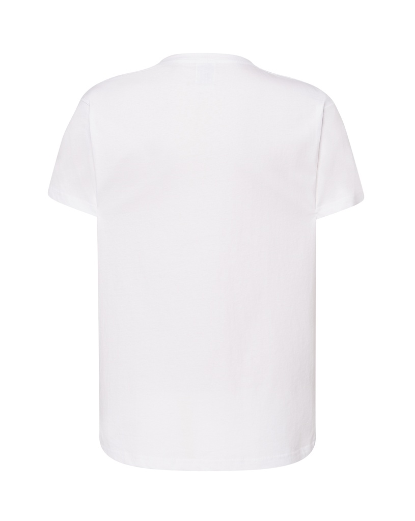 T-shirt slim z dekoltem V, krótki rękaw - White
