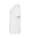 T-shirt slim z dekoltem V, krótki rękaw - White