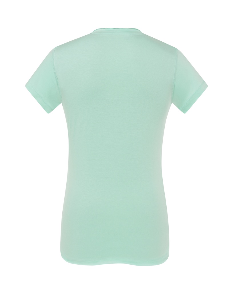 Damska koszulka Slim z dekoltem V - Mint Green