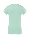 Damska koszulka Slim z dekoltem V - Mint Green