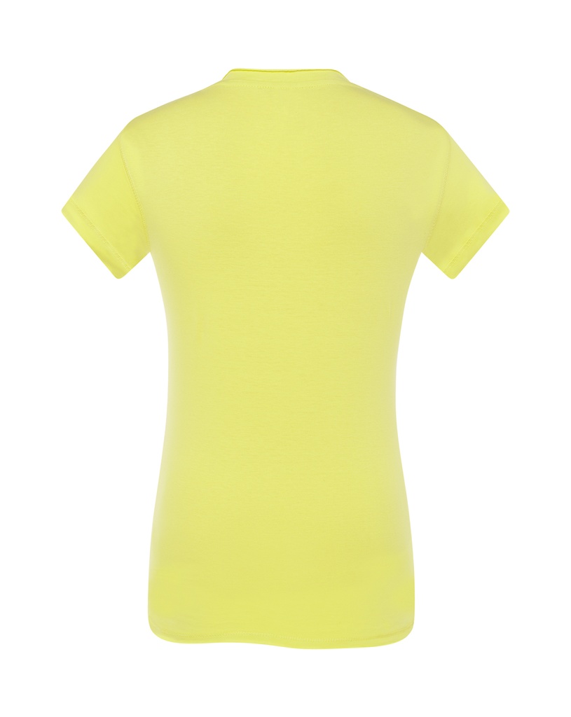 Damska koszulka Slim z dekoltem V - Pistachio