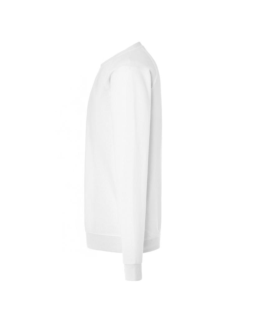 Bluza Unisex Klasyczna z Raglanowymi Rękawami - White