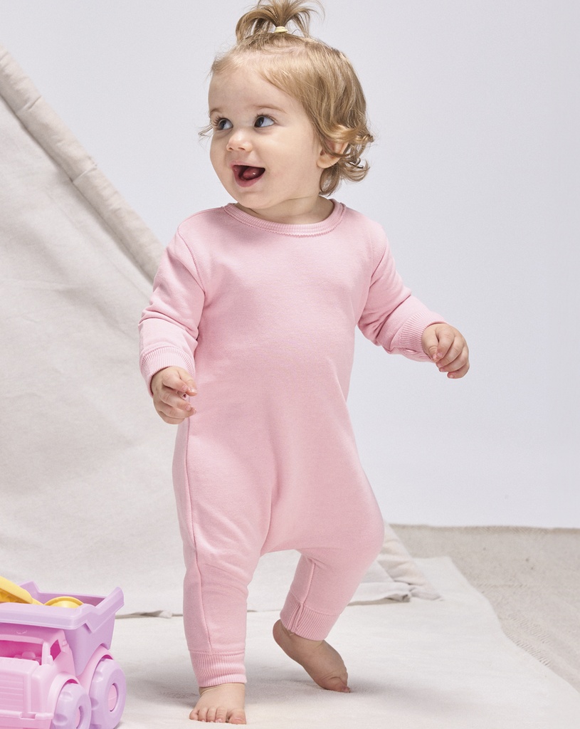 Kombinezon dziecięcy z długim rękawem - Pink