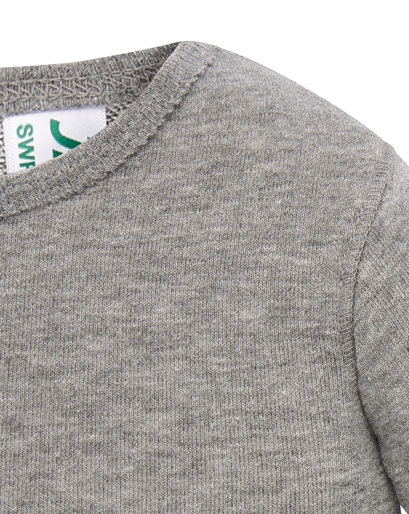 Kombinezon dziecięcy z długim rękawem - Grey Melange