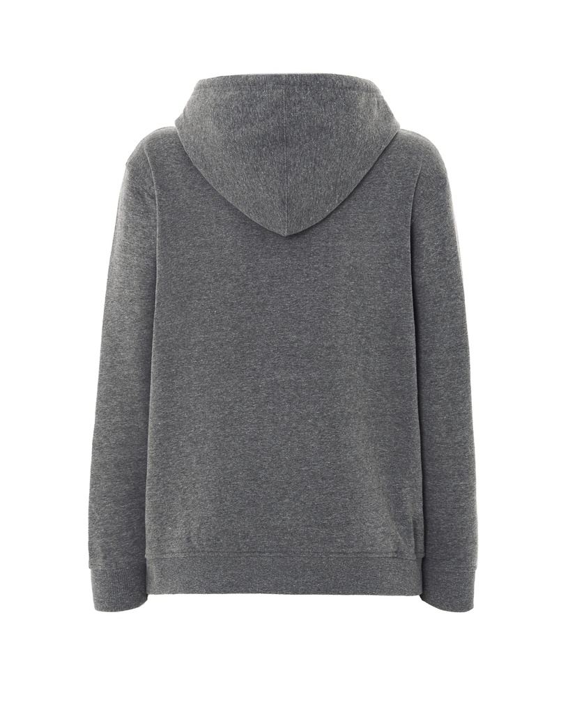 Bluza z kapturem unisex na zamek - Dark Grey Melange