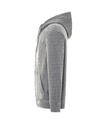 Bluza z kapturem unisex na zamek - Grey Melange