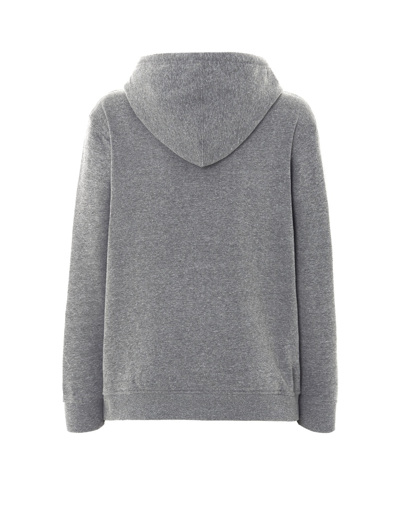 Bluza unisex z kapturem i kieszenią kangurką - Grey Melange