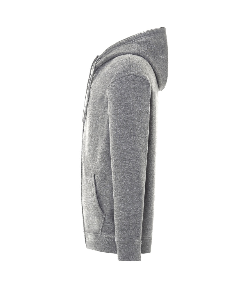 Bluza unisex z kapturem i kieszenią kangurką - Grey Melange