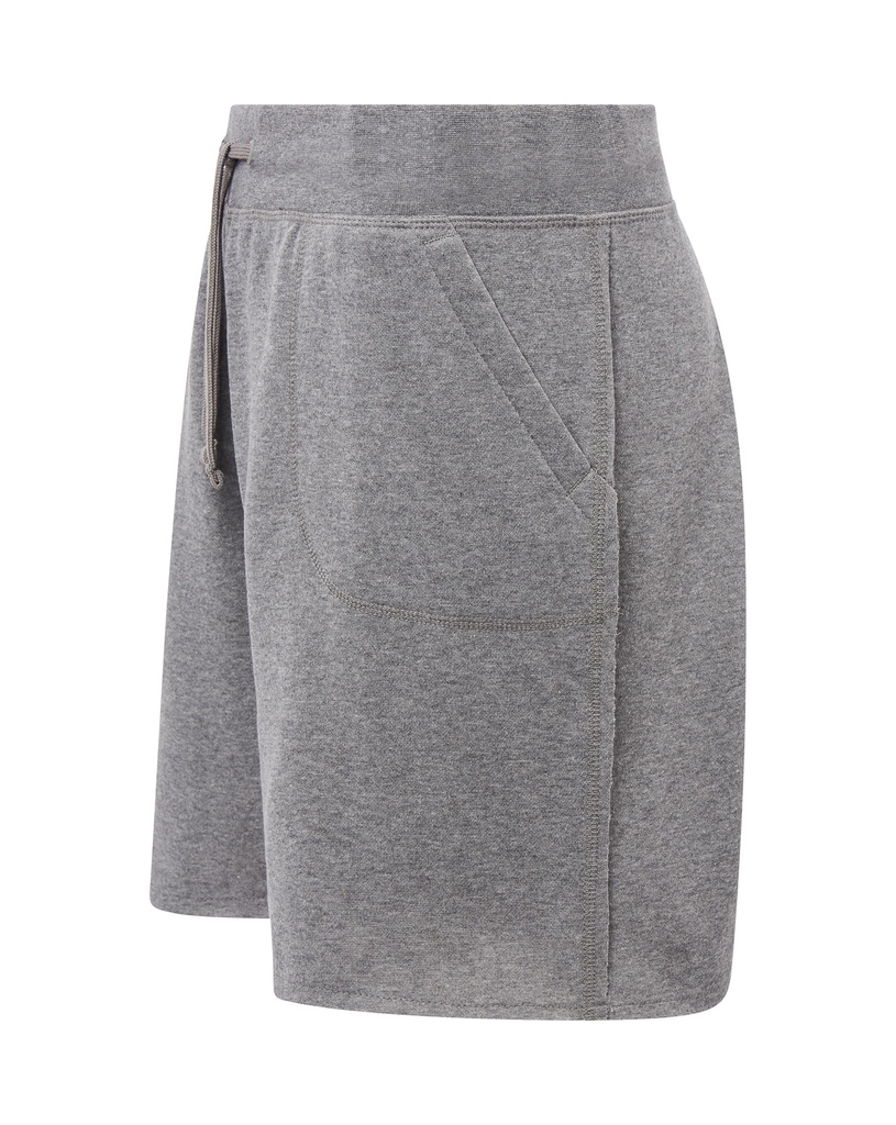 Szorty dresowe męskie z troczkiem - Grey Melange