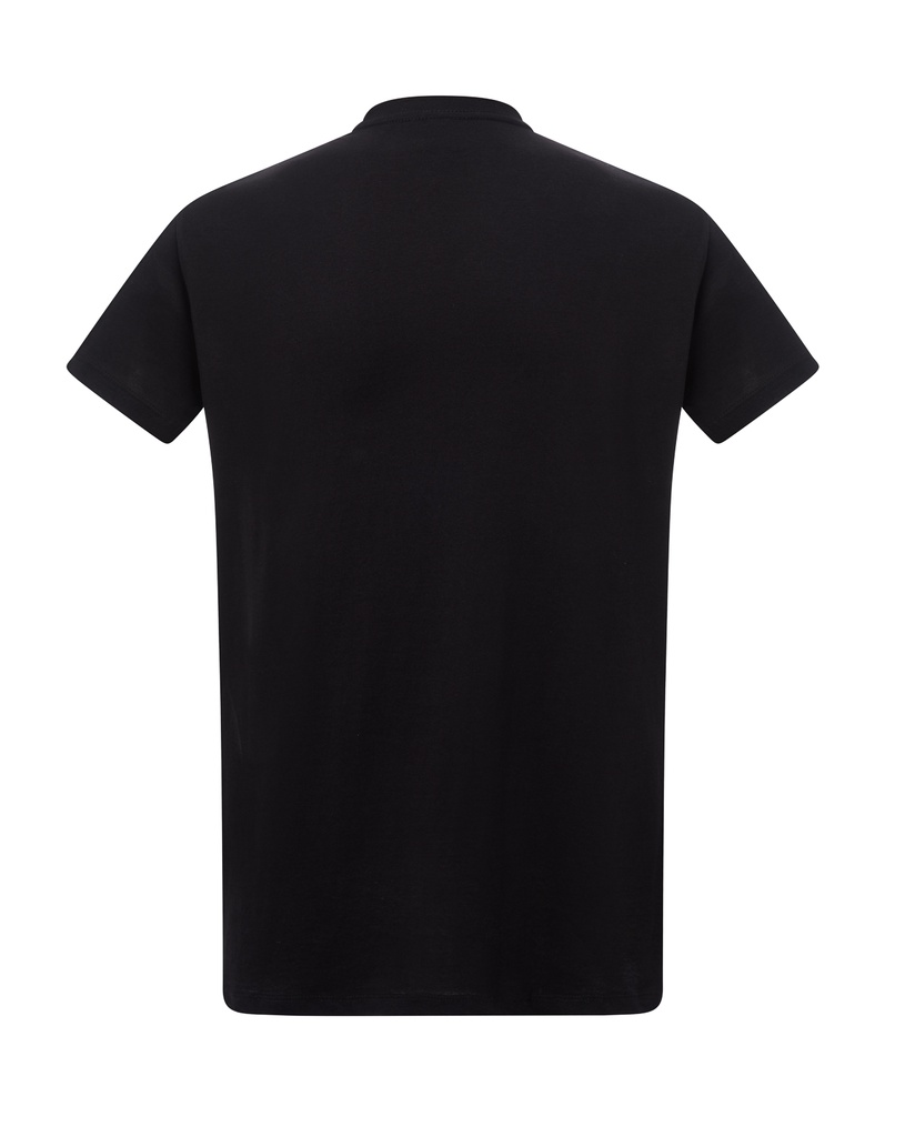 Damski T-Shirt Slim z Krótkim Rękawem - Black