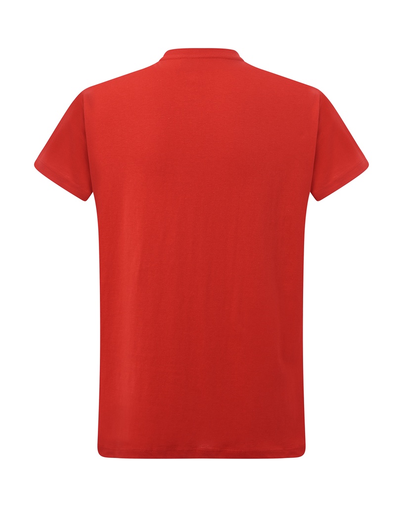Damski T-Shirt Slim z Krótkim Rękawem - Red