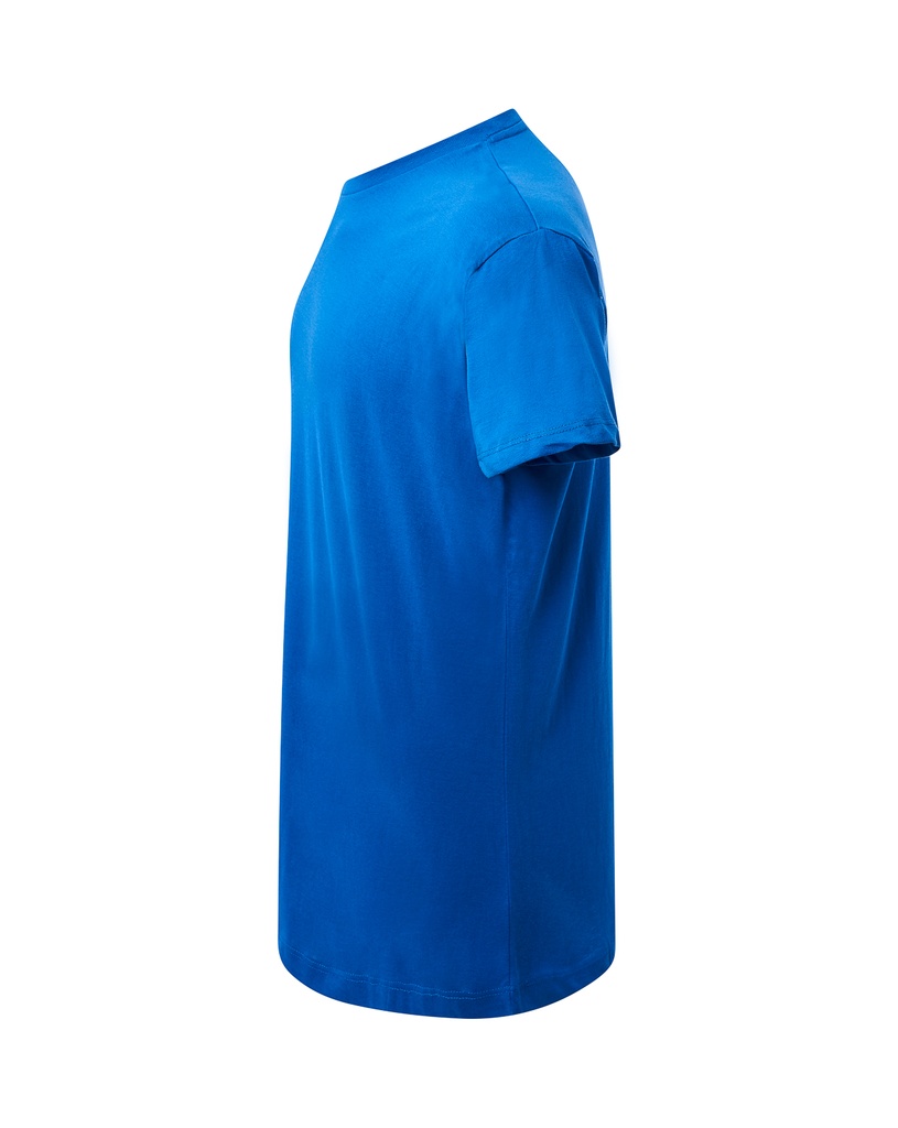 Damski T-Shirt Slim z Krótkim Rękawem - Royal Blue