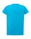 Damski T-Shirt Slim z Krótkim Rękawem - Turquoise