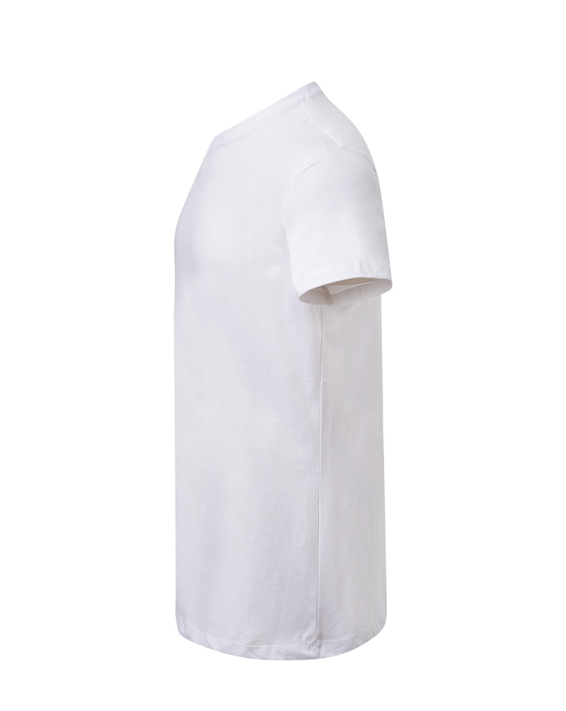 Damski T-Shirt Slim z Krótkim Rękawem - White