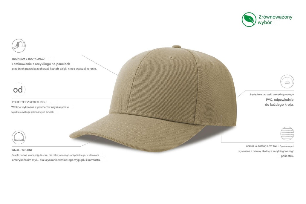 Czapka Beat-S - Khaki
