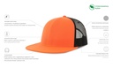 Czapka Snap Mesh-S - Orange & Black