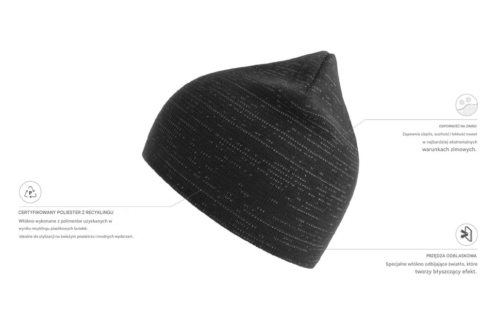 Czapka Shine - Black