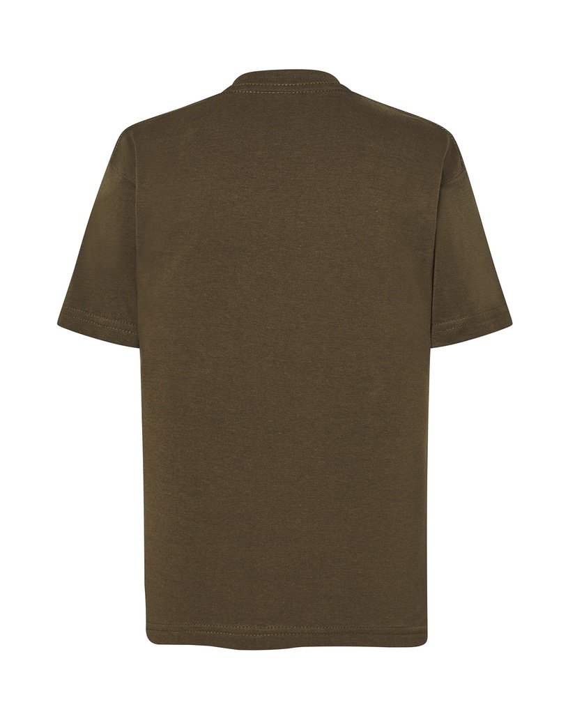 T-Shirt Dziecięcy Klasyczny z Krótkim Rękawem - Forest Green