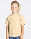 T-Shirt Dziecięcy Klasyczny z Krótkim Rękawem - Sand