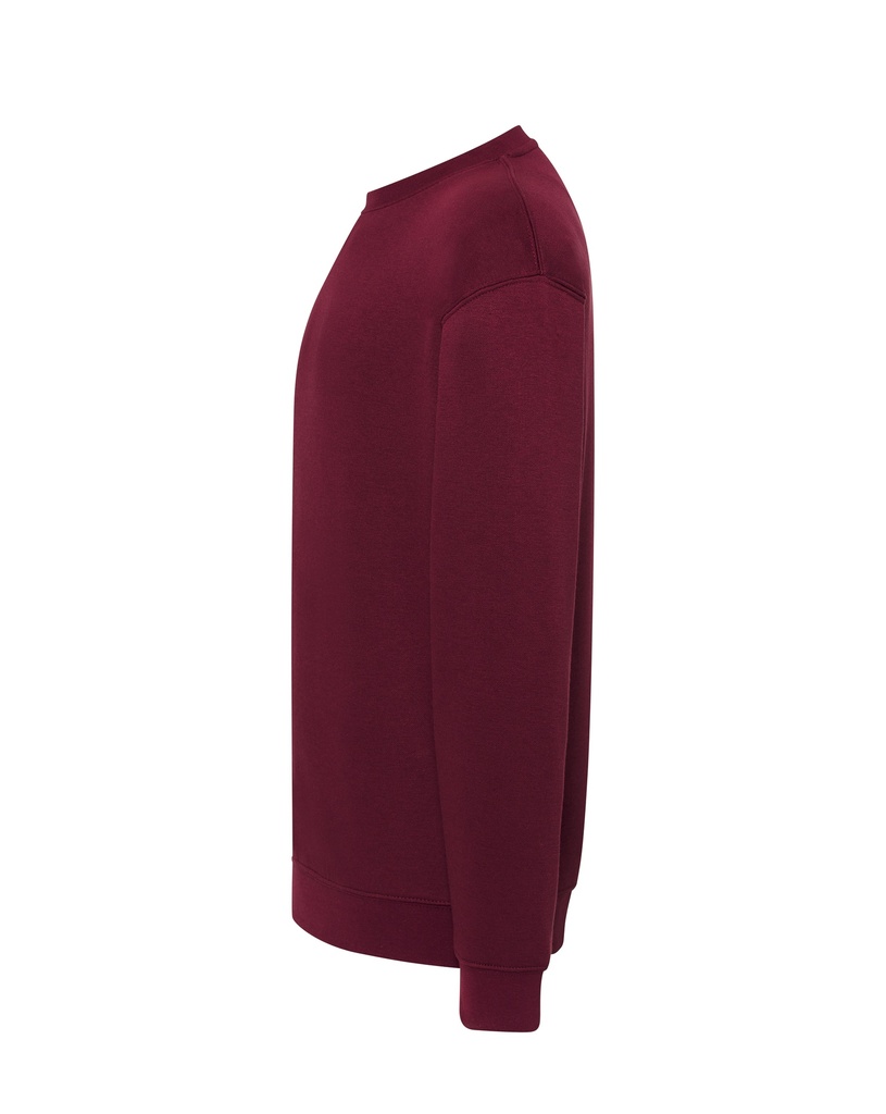 Bluza Unisex z Okrągłym Dekoltem - Burgundy